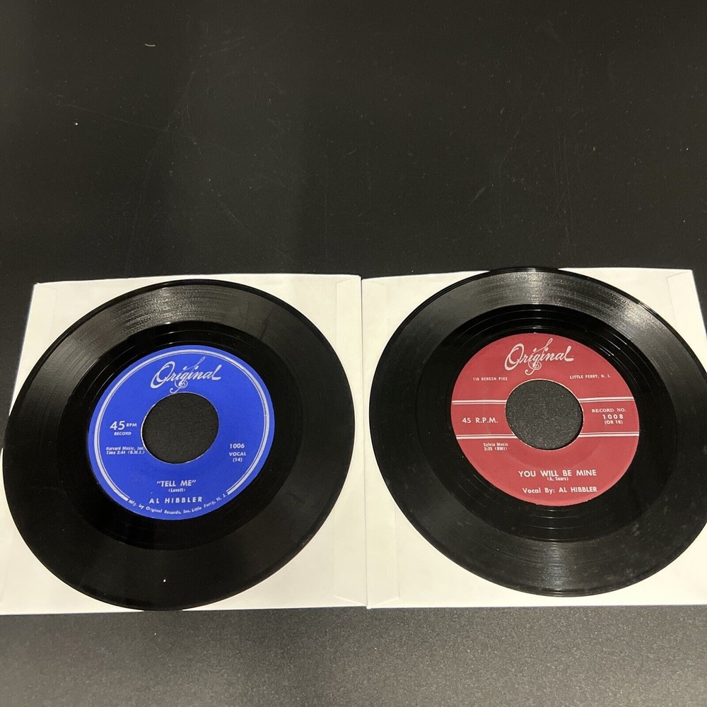 Al Hibbler Lot of 2 45 Vinyls Autumn Winds/You Will Be Mine 1008& Tell Me 1006